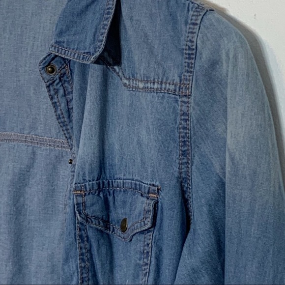 EUC Maurices Denim Western Style Snap‎ Front Shirt - Picture 5 of 10